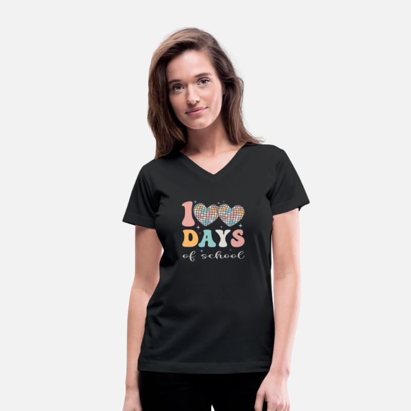 100 Days of School Retro Disco Hearts