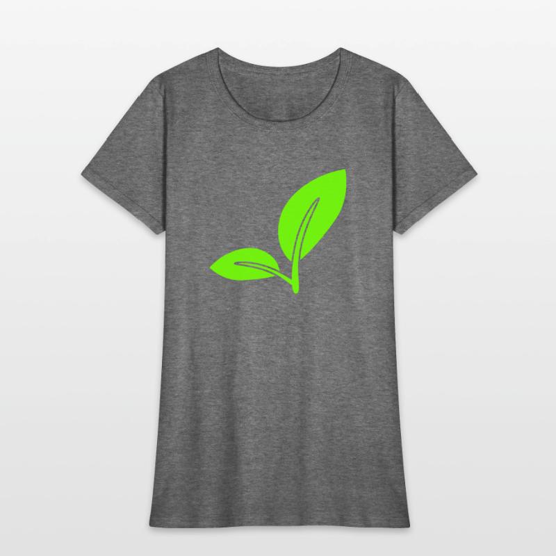 2 Green Beautiful Leaves Eco Spring Summer Nature