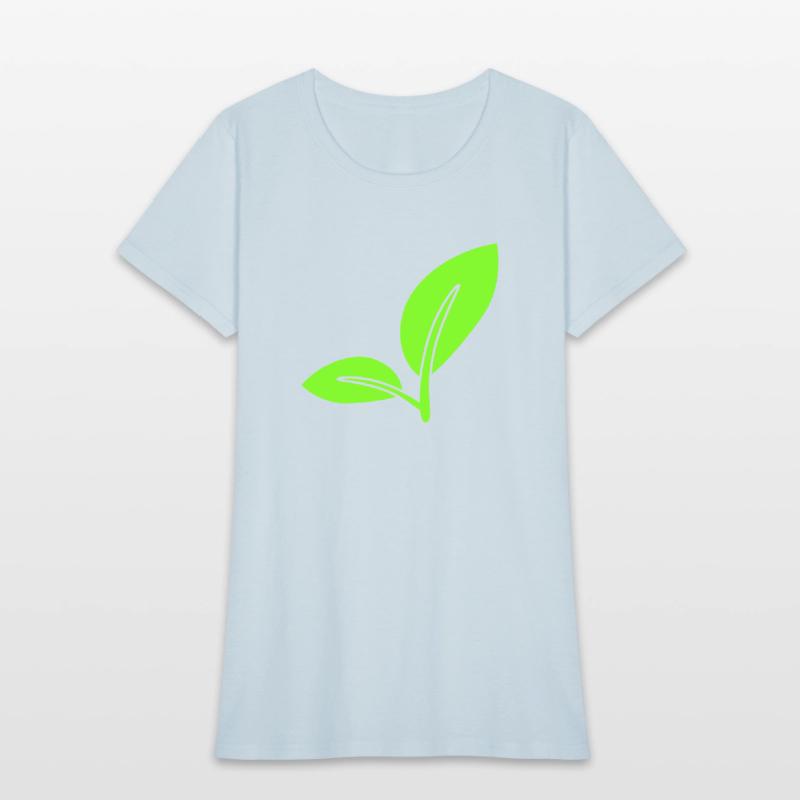 2 Green Beautiful Leaves Eco Spring Summer Nature