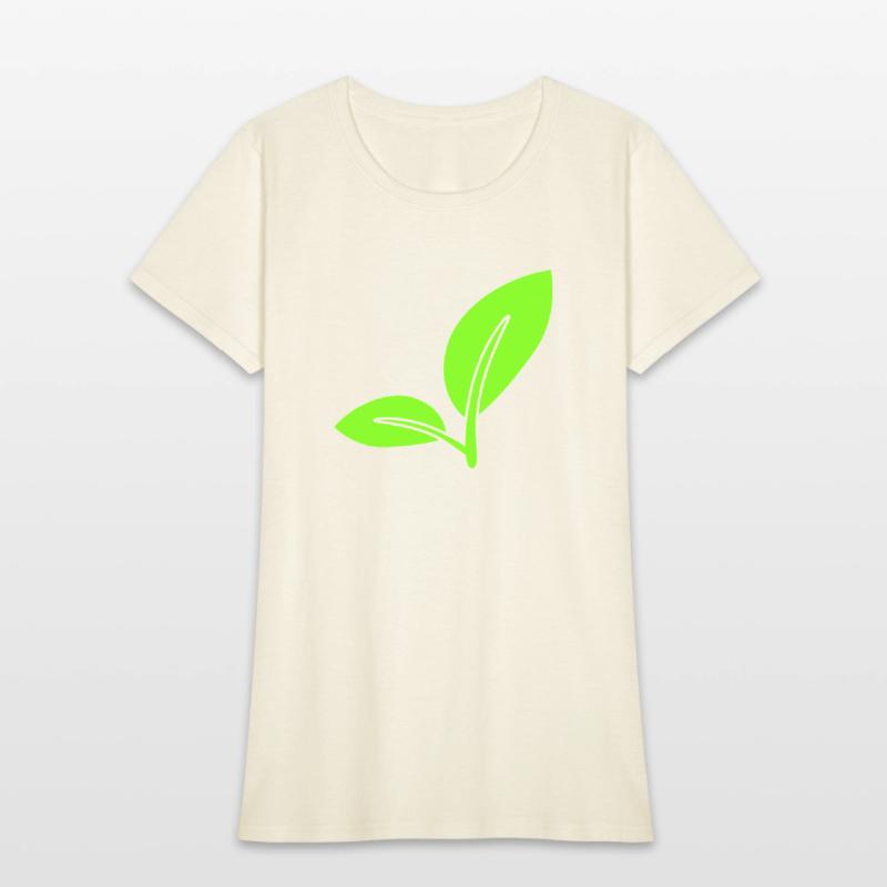 2 Green Beautiful Leaves Eco Spring Summer Nature