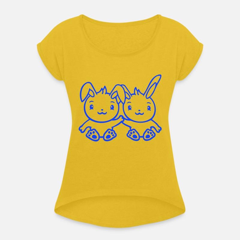 2 Rabbit Friends Team Crew Couple Two Happy Sweet