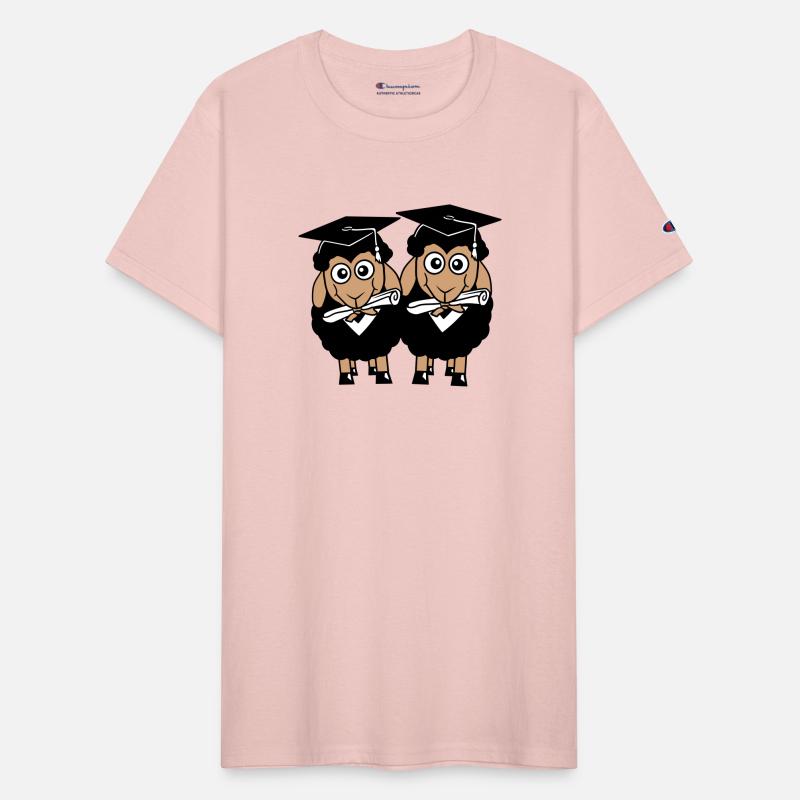 2 Sheep Graduated College Abi Two Student Team Fun