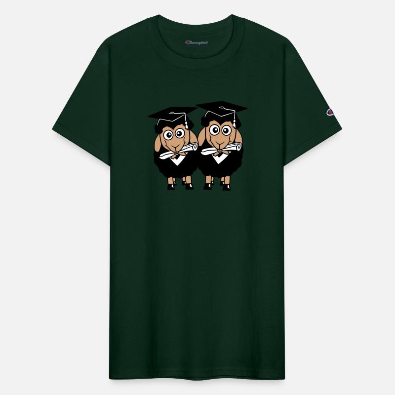 2 Sheep Graduated College Abi Two Student Team Fun