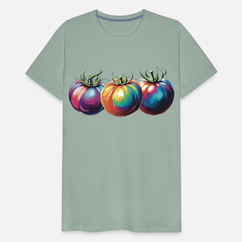 3 colorful tomatoes