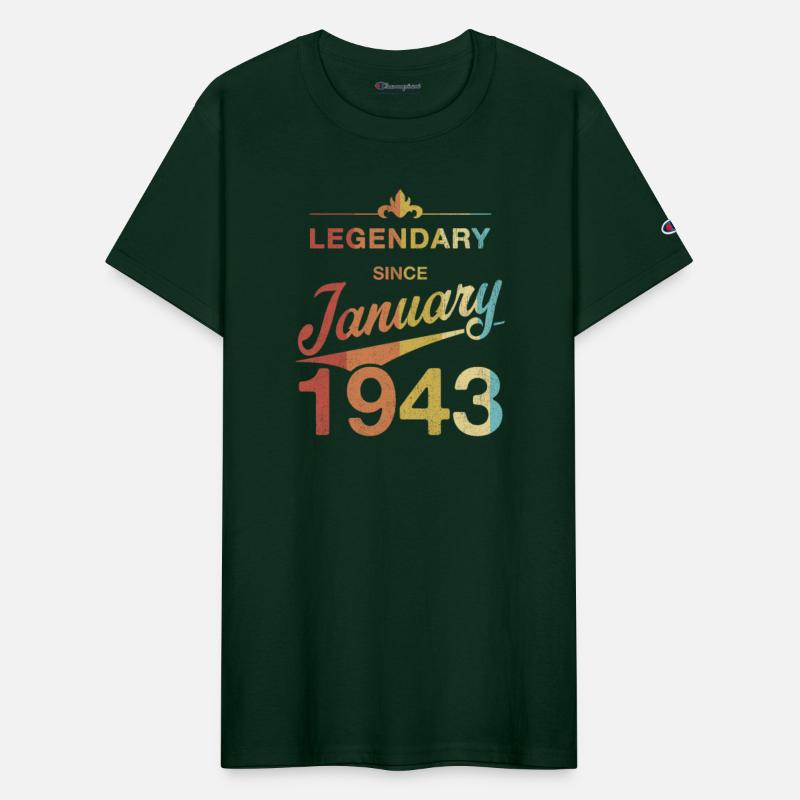 80th Birthday 80 Year Old Born January 1943 Gift