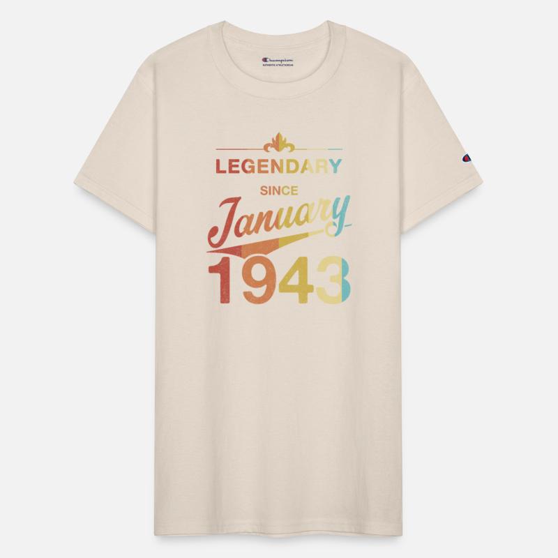 80th Birthday 80 Year Old Born January 1943 Gift