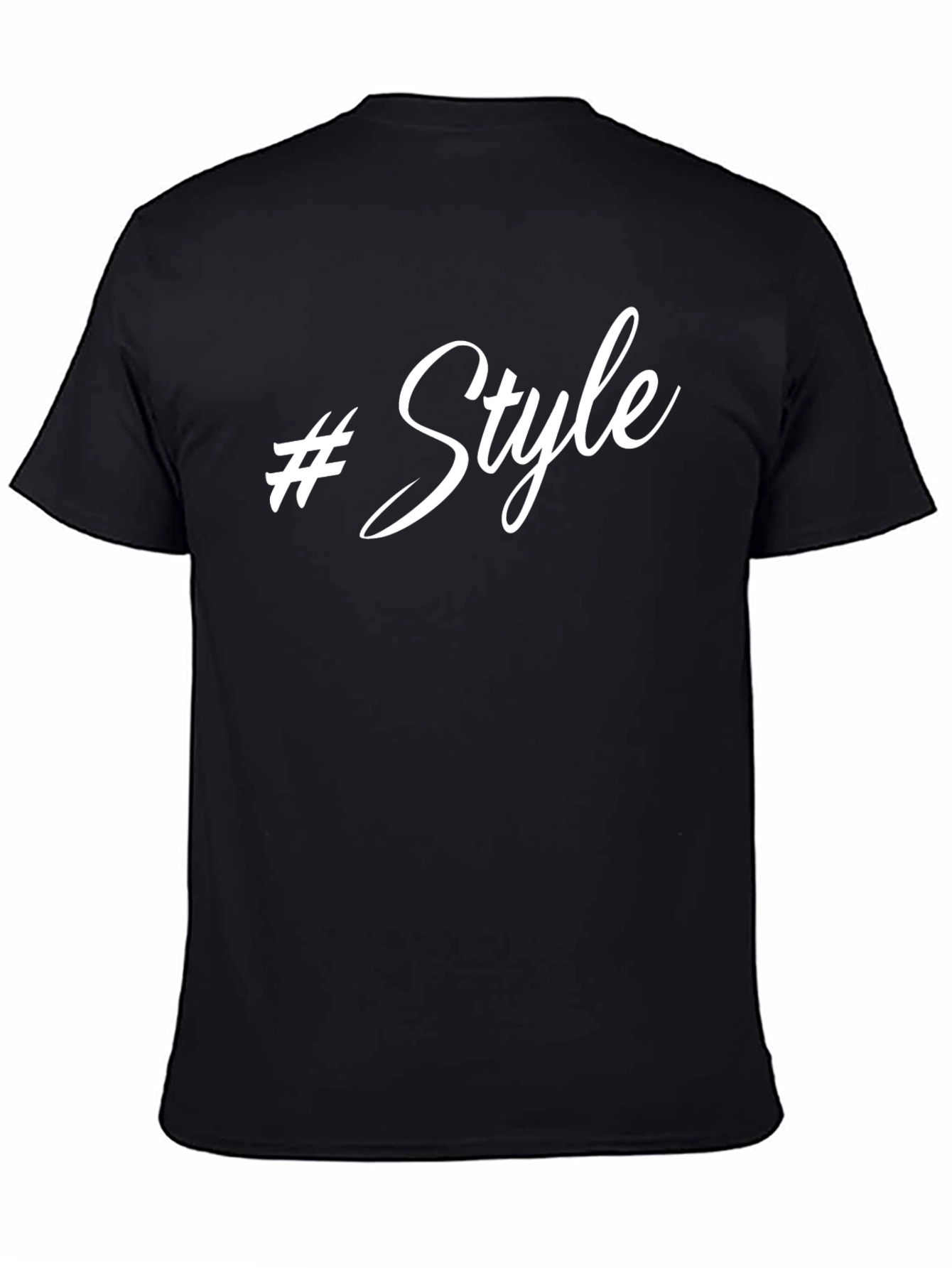#Style Black Graphic Tee - Trendy Casual Wear