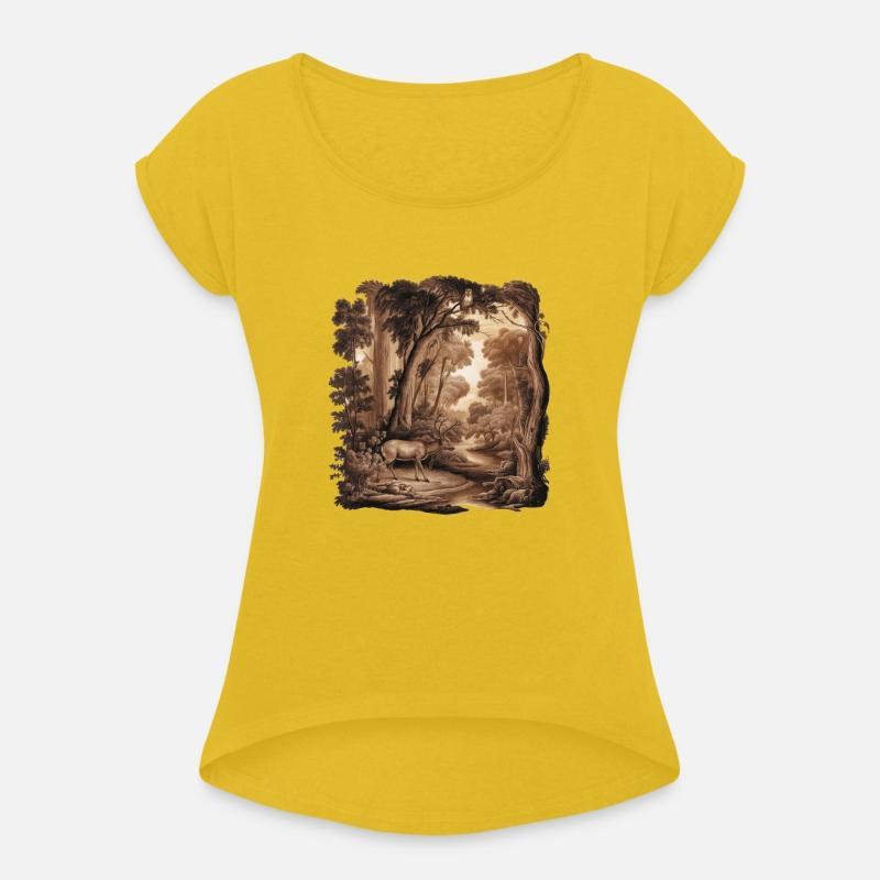 A Deer is Running in the Forest