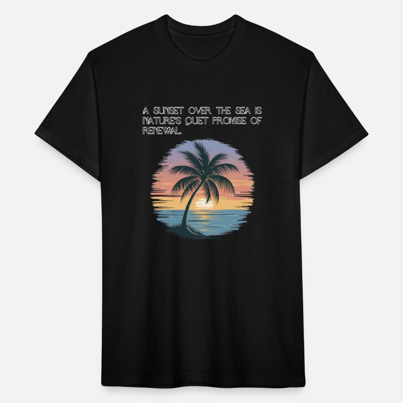 A sunset over the sea is nature’s