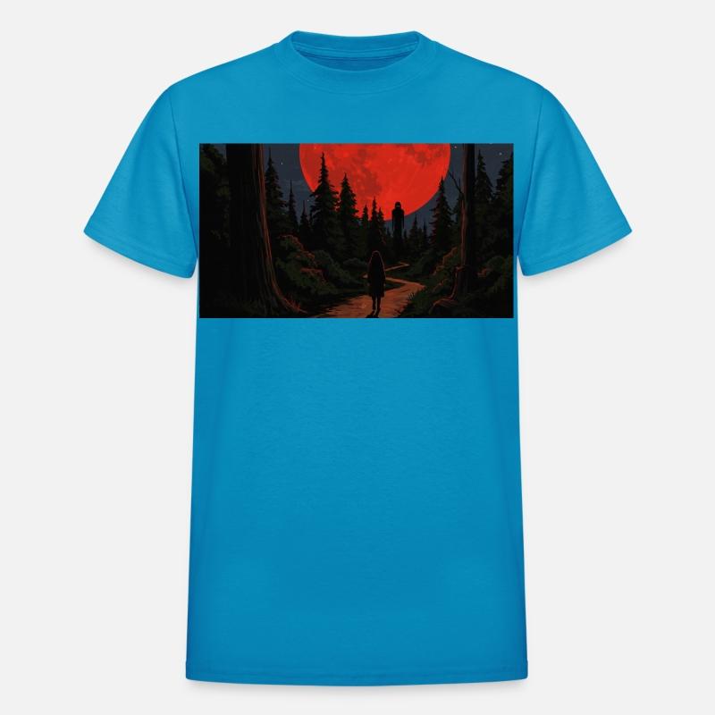 A vintage-style horror movie poster illustration,