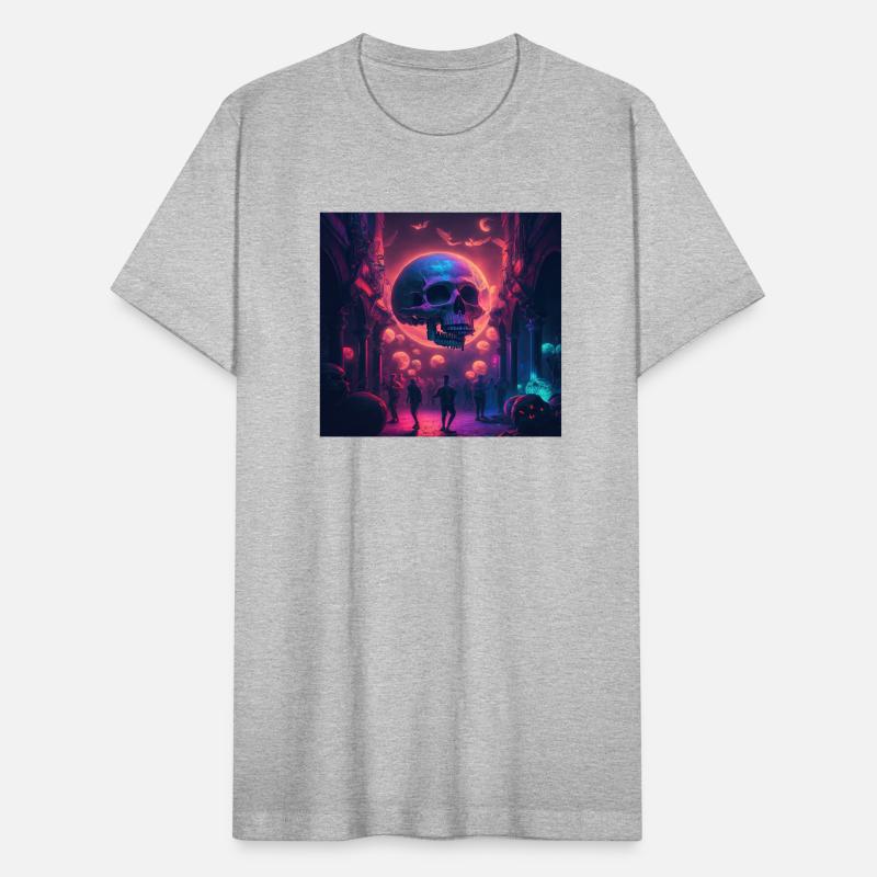 Acid goa skull trance design purple and dark blue