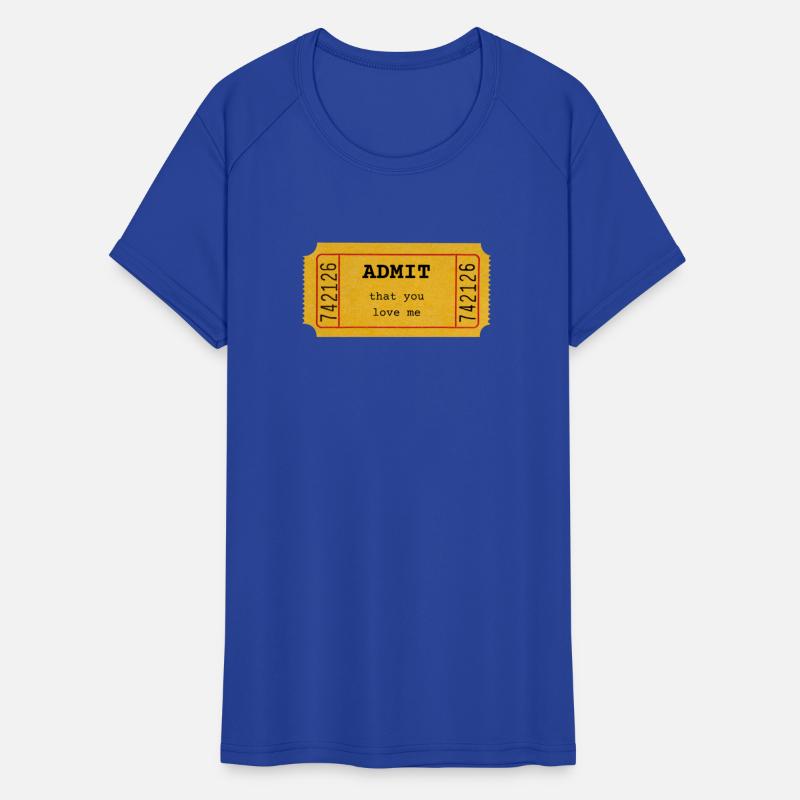 Admit That you love me - Yellow ticket design -