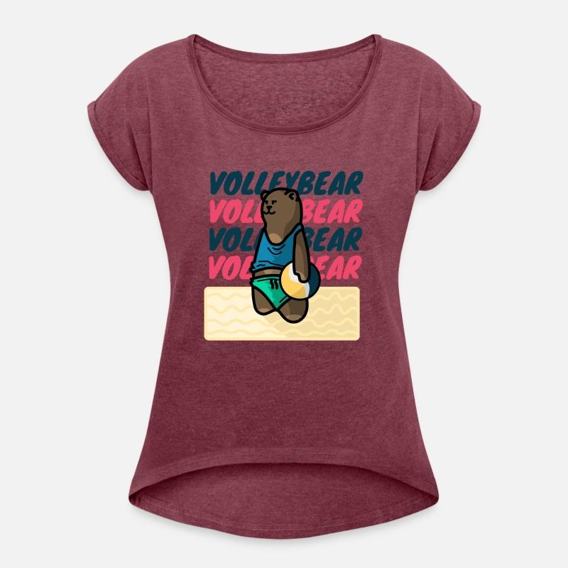 Adorable Bear Playing Volleyball