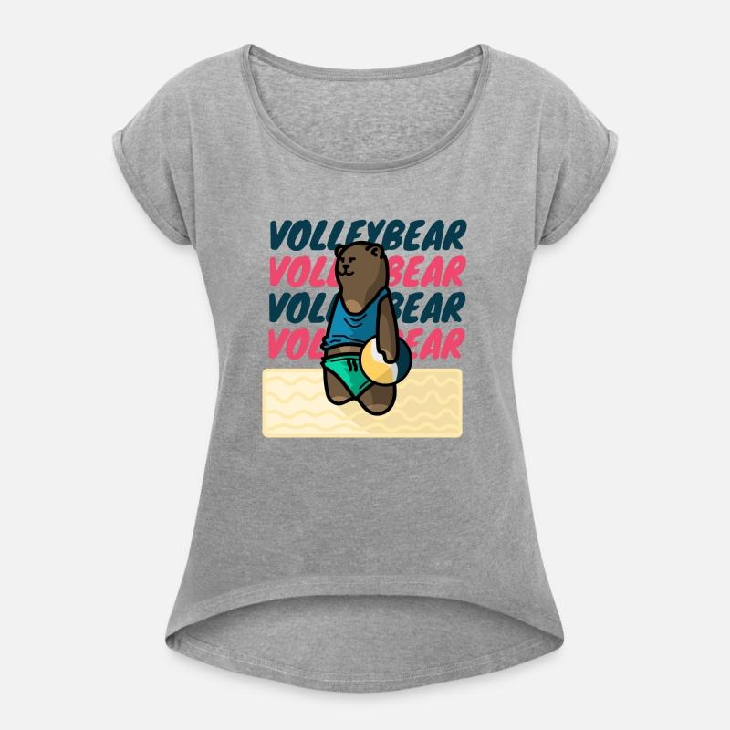 Adorable Bear Playing Volleyball