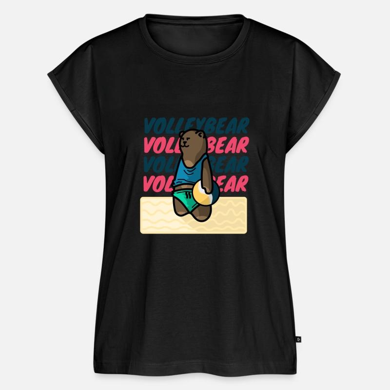 Adorable Bear Playing Volleyball