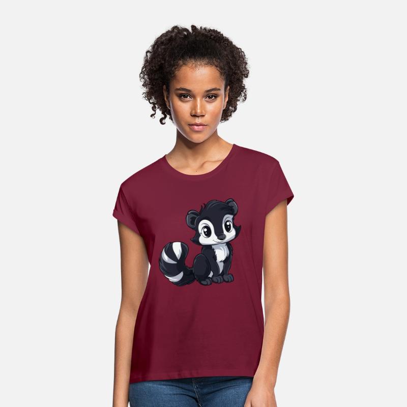 Adorable Skunk Cartoon Character