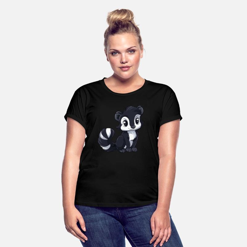 Adorable Skunk Cartoon Character