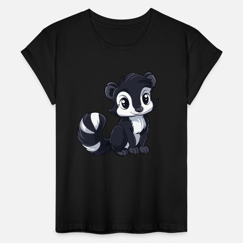 Adorable Skunk Cartoon Character