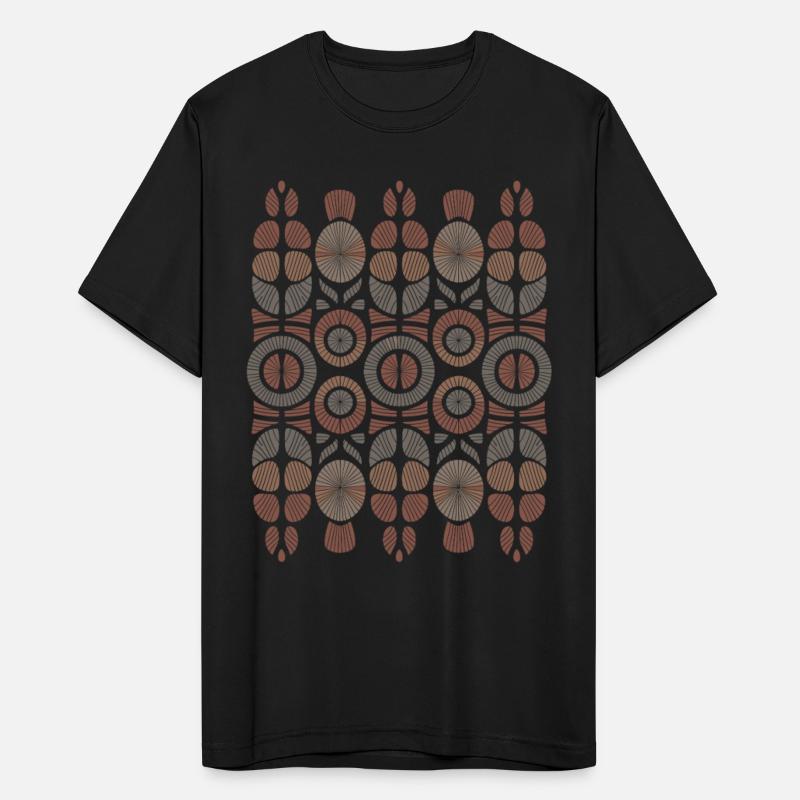 African Boho Pattern: Tribal Circles and Lines