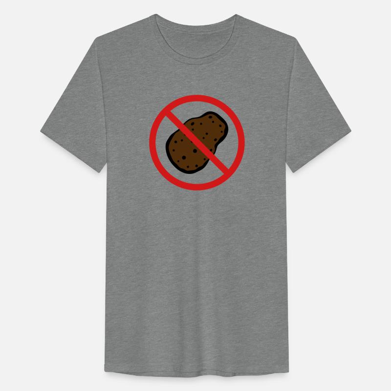 against prohibited zone sign shield no potato food