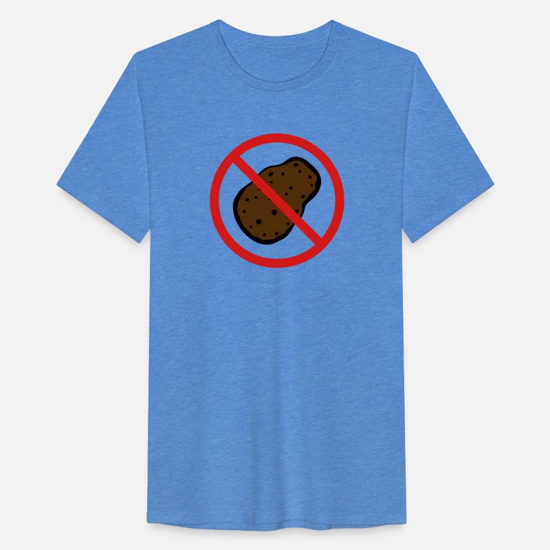 against prohibited zone sign shield no potato food