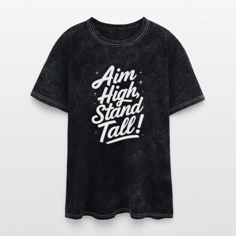 Aim High Stand Tall Motivational Quote