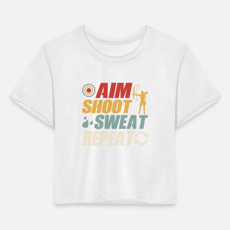 Aim Shoot Sweat Repeat Archery Target Bow & Arrows
