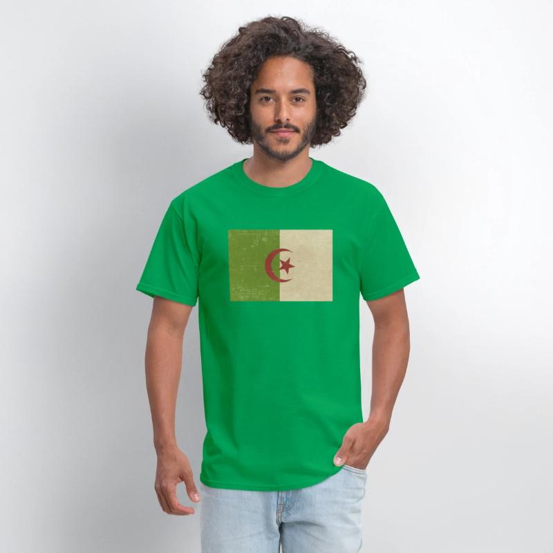 Algerian grunge flag