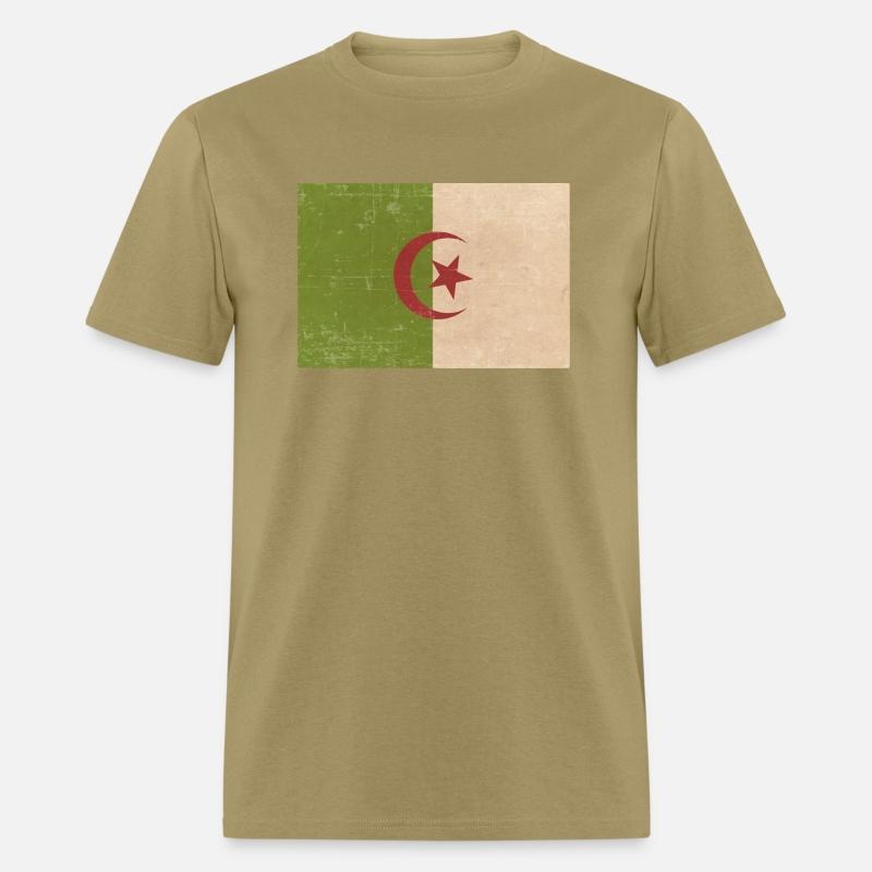 Algerian grunge flag