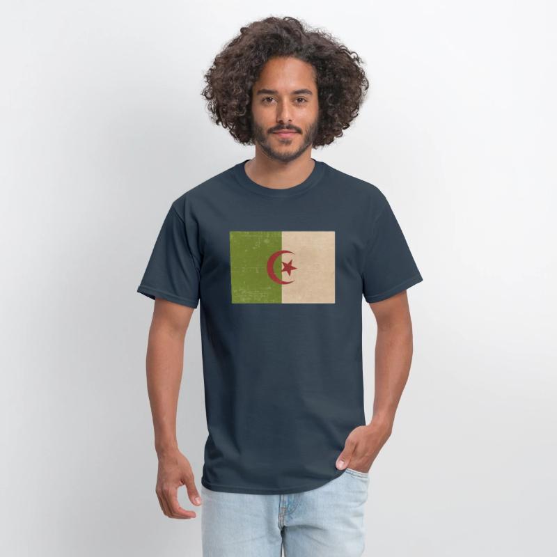 Algerian grunge flag