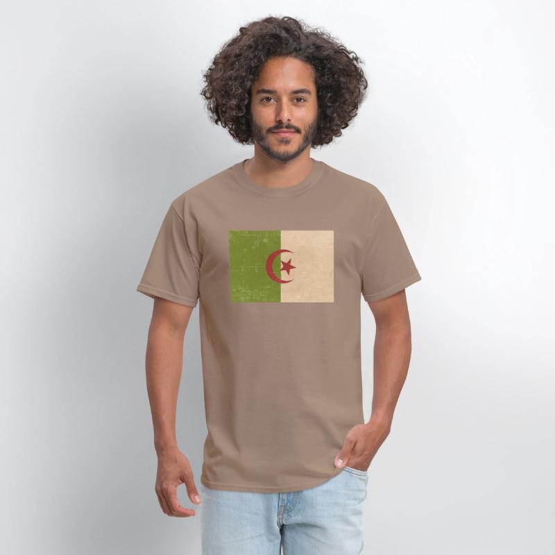 Algerian grunge flag