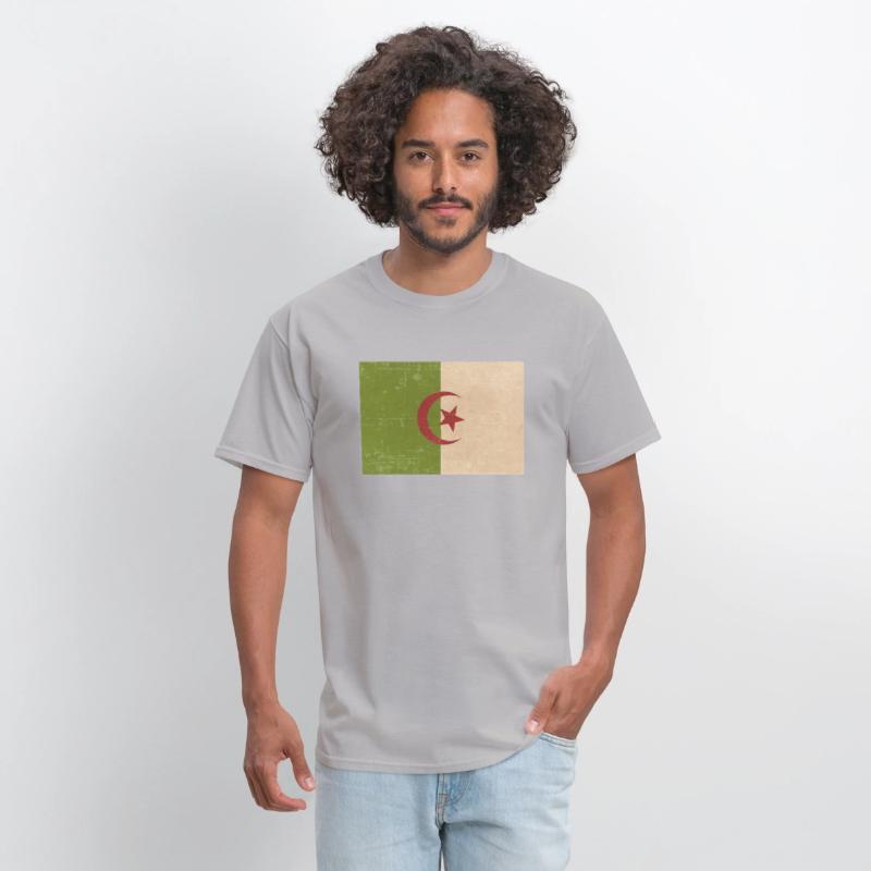 Algerian grunge flag