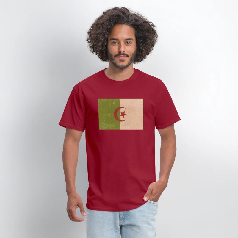 Algerian grunge flag