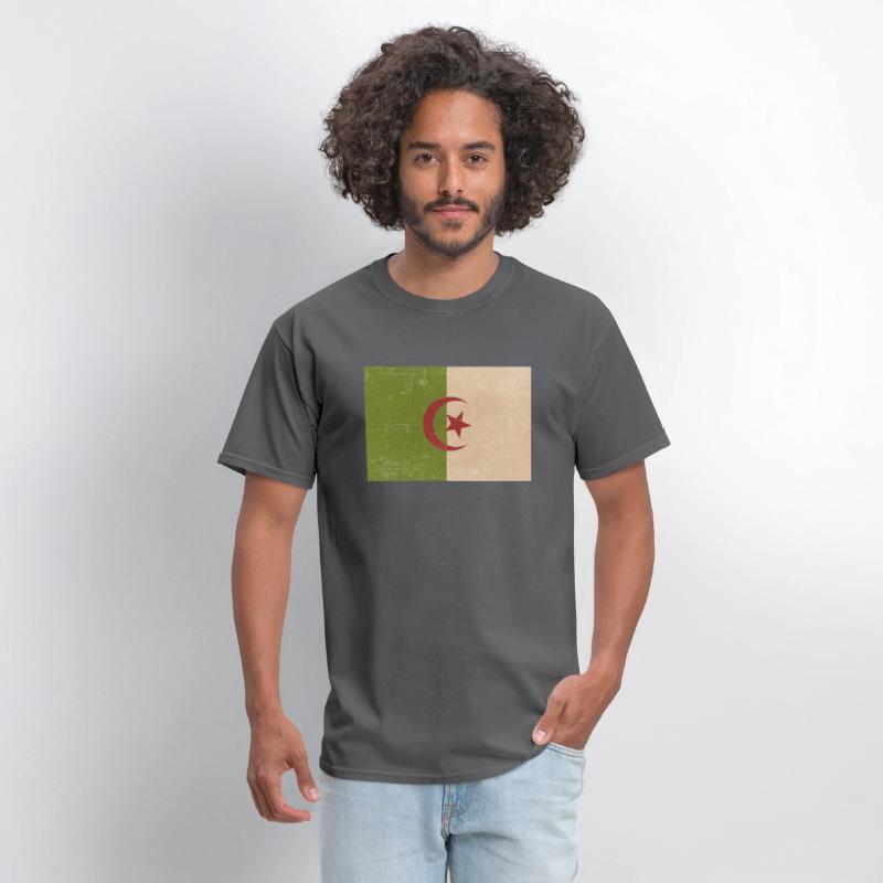 Algerian grunge flag