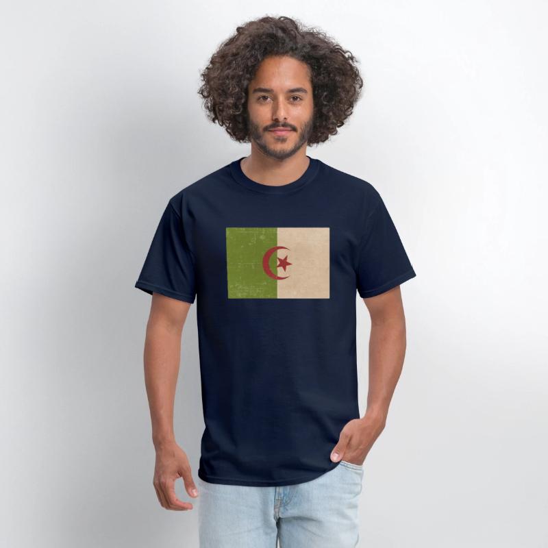 Algerian grunge flag