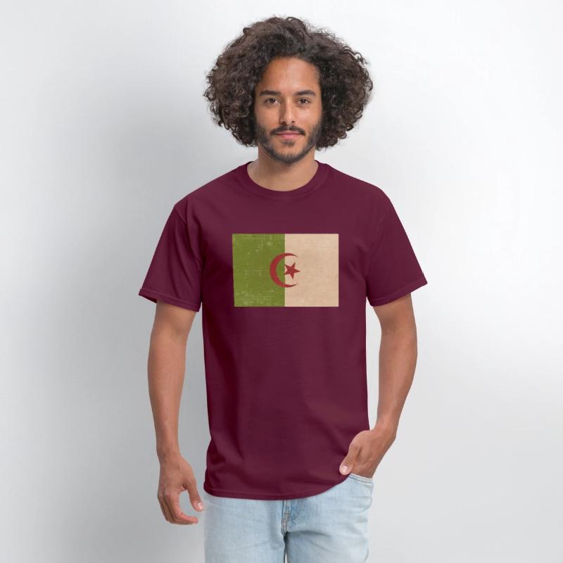 Algerian grunge flag