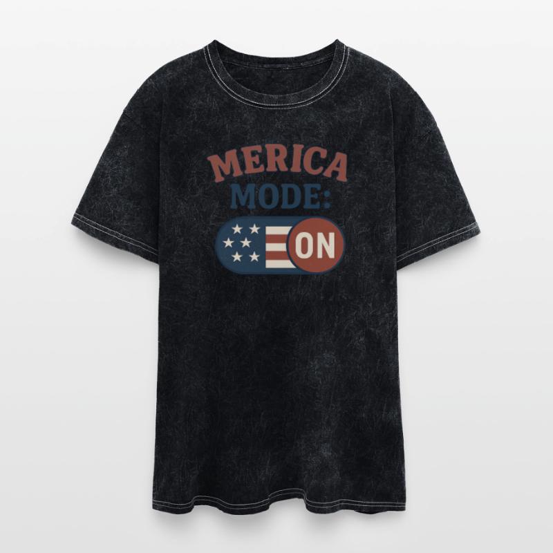 America Mode On Retro Badge