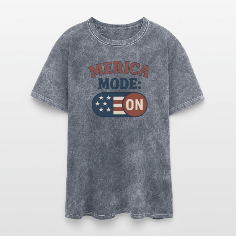 America Mode On Retro Badge