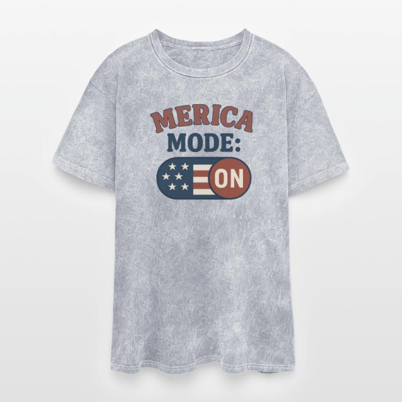 America Mode On Retro Badge