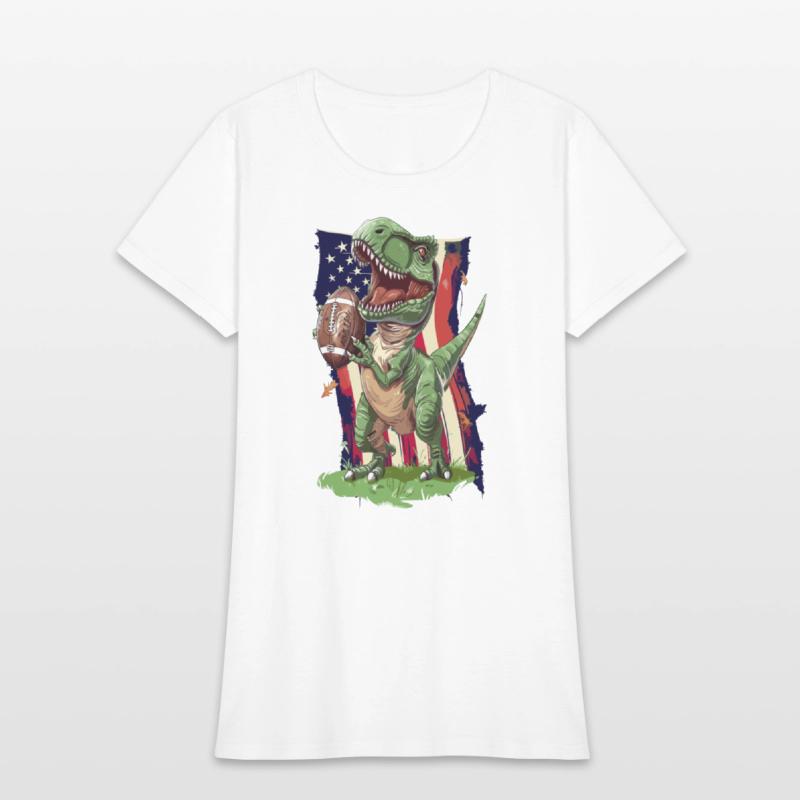 American Football Patriot Trex Dinosaur