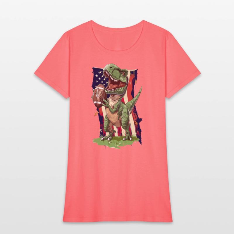 American Football Patriot Trex Dinosaur