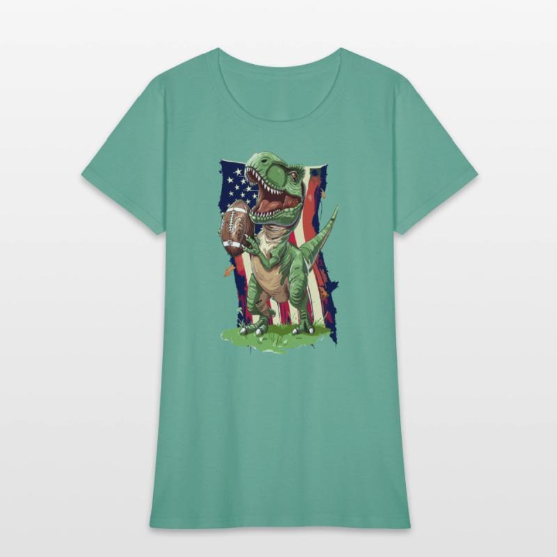 American Football Patriot Trex Dinosaur