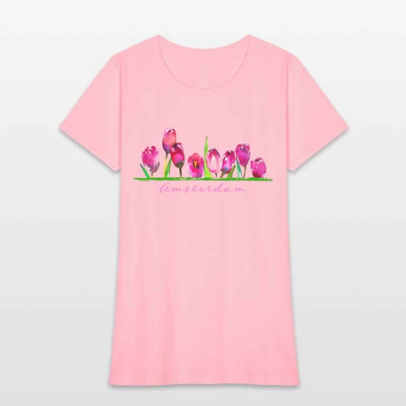 Amsterdam Tulip Flower Watercolor Gardener