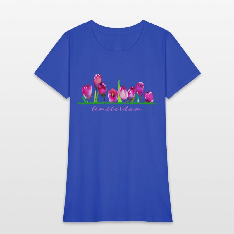 Amsterdam Tulip Flower Watercolor Gardener