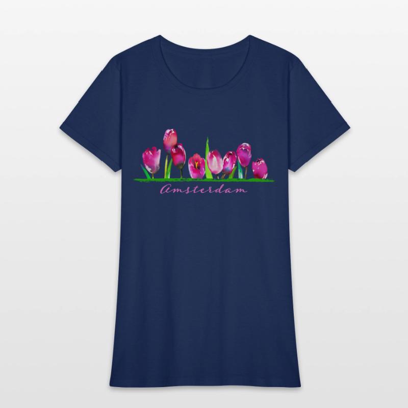 Amsterdam Tulip Flower Watercolor Gardener