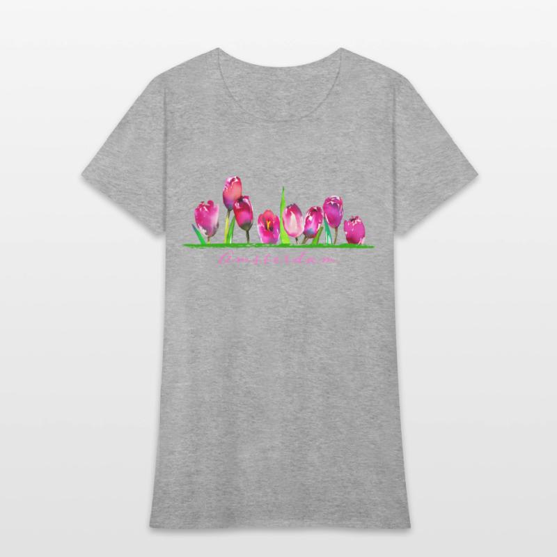 Amsterdam Tulip Flower Watercolor Gardener