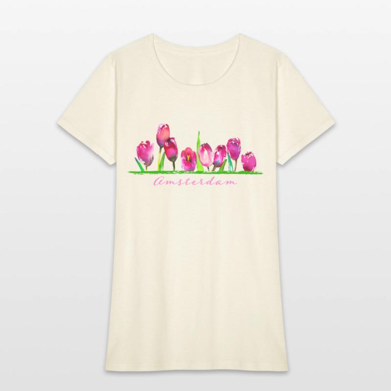 Amsterdam Tulip Flower Watercolor Gardener