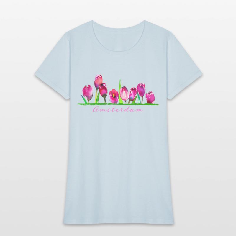 Amsterdam Tulip Flower Watercolor Gardener