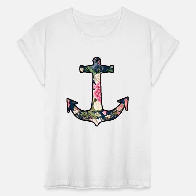 Anchor navy floral