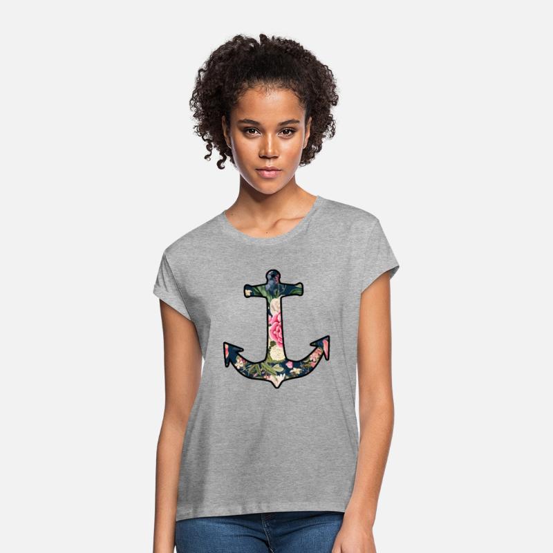 Anchor navy floral